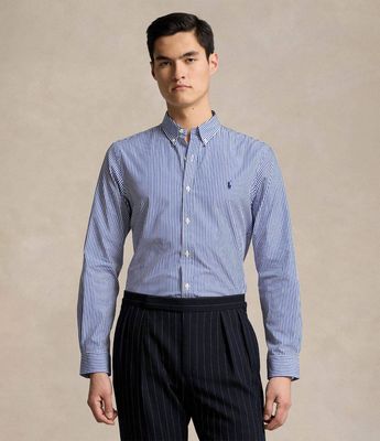 Koszula męska z kołnierzykiem button down Polo Ralph Lauren ze sklepu: Gomez Fashion Store w kategorii: Koszule męskie - zdjęcie 874714-BD9-10338_PR235M000264ZZ6