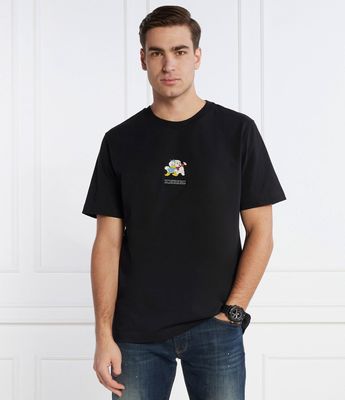 T-shirt męski casual na wiosnę Iceberg ze sklepu: Gomez Fashion Store w kategorii: T-shirty męskie - zdjęcie 874714-BD9-10338_II242M000013900