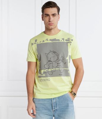 T-shirt męski Iceberg ze sklepu: Gomez Fashion Store w kategorii: T-shirty męskie - zdjęcie 874714-BD9-10338_II242M000021818