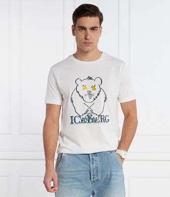 T-shirt męski młodzieżowy Iceberg ze sklepu: Gomez Fashion Store w kategorii: T-shirty męskie - zdjęcie 874714-BD9-10338_II242M000022101