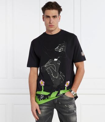 T-shirt męski na wiosnę Iceberg ze sklepu: Gomez Fashion Store w kategorii: T-shirty męskie - zdjęcie 874714-BD9-10338_II242M000030900