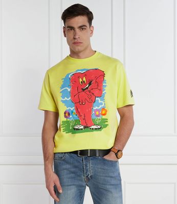 Iceberg - T-shirt męski w stylu młodzieżowym ze sklepu: Gomez Fashion Store w kategorii: T-shirty męskie - zdjęcie 874714-BD9-10338_II242M000031818