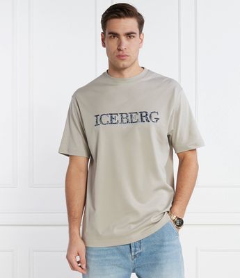 T-shirt męski na wiosnę Iceberg ze sklepu: Gomez Fashion Store w kategorii: T-shirty męskie - zdjęcie 874714-BD9-10338_II242M000033816