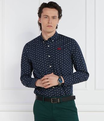 Koszula męska z klasycznym kołnierzykiem La Martina ze sklepu: Gomez Fashion Store w kategorii: Koszule męskie - zdjęcie 874714-BD9-10338_LR242M000012111