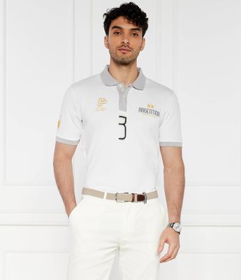 La Martina - T-shirt męski młodzieżowy ze sklepu: Gomez Fashion Store w kategorii: T-shirty męskie - zdjęcie 874714-BD9-10338_LR242M000024001