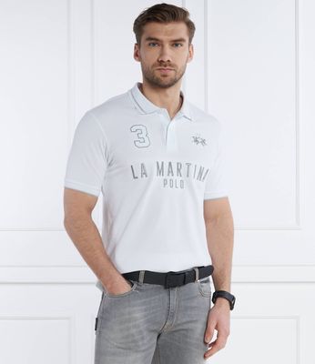 La Martina - T-shirt męski na wiosnę ze sklepu: Gomez Fashion Store w kategorii: T-shirty męskie - zdjęcie 874714-BD9-10338_LR242M000025001