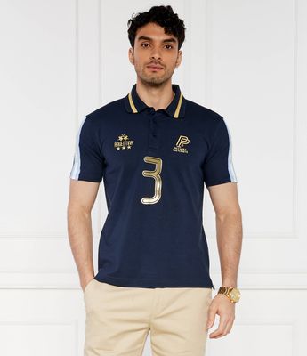La Martina - T-shirt męski ze sklepu: Gomez Fashion Store w kategorii: T-shirty męskie - zdjęcie 874714-BD9-10338_LR242M000026717