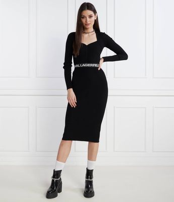 Sukienka jesienna Karl Lagerfeld ze sklepu: Gomez Fashion Store w kategorii: Sukienki - zdjęcie 874714-BD9-10338_KL241W000053666