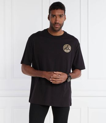 Versace Jeans Couture - T-shirt męski casual na wiosnę ze sklepu: Gomez Fashion Store w kategorii: T-shirty męskie - zdjęcie 874714-BD9-10338_VR242M000080A06