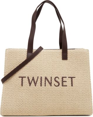 Shopper bag wakacyjna Twinset ze sklepu: Gomez Fashion Store w kategorii: Torby Shopper bag - zdjęcie 874714-BD9-10338_TS241W000058904