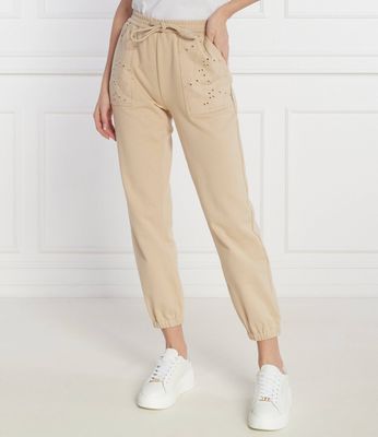Spodnie damskie casualowe Twinset U&B ze sklepu: Gomez Fashion Store w kategorii: Spodnie damskie - zdjęcie 874714-BD9-10338_TB241W000004068