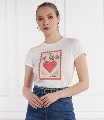Bluzka damska młodzieżowa Twinset ze sklepu: Gomez Fashion Store w kategorii: Bluzki damskie - zdjęcie 874714-BD9-10338_TS242W000006810