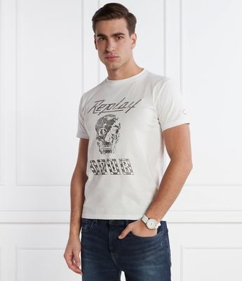 T-shirt męski na wiosnę Replay ze sklepu: Gomez Fashion Store w kategorii: T-shirty męskie - zdjęcie 874714-BD9-10338_RY242M000006041