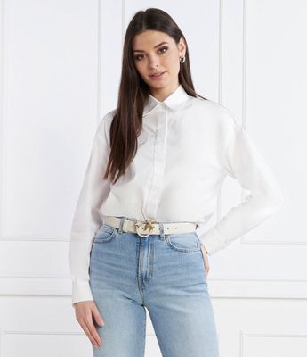 Koszula damska na wiosnę Pinko ze sklepu: Gomez Fashion Store w kategorii: Koszule damskie - zdjęcie 874714-BD9-10338_PI241W000042004
