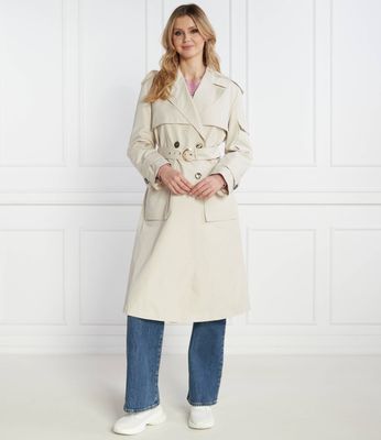 Płaszcz damski casual Pinko ze sklepu: Gomez Fashion Store w kategorii: Płaszcze damskie - zdjęcie 874714-BD9-10338_PI241W000063A83