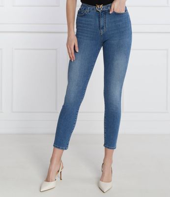 Jeansy damskie na wiosnę w miejskim stylu Pinko ze sklepu: Gomez Fashion Store w kategorii: Jeansy damskie - zdjęcie 874714-BD9-10338_PI241W000191321