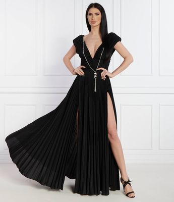 Sukienka zimowa elegancka Elisabetta Franchi ze sklepu: Gomez Fashion Store w kategorii: Sukienki - zdjęcie 874714-BD9-10338_EF241W000144110