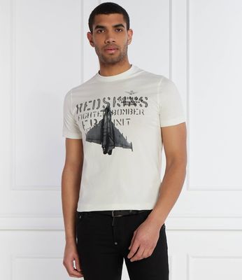 T-shirt męski na wiosnę Aeronautica Militare ze sklepu: Gomez Fashion Store w kategorii: T-shirty męskie - zdjęcie 874714-BD9-10338_AM242M000031002