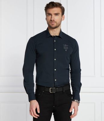 Koszula męska casual Aeronautica Militare ze sklepu: Gomez Fashion Store w kategorii: Koszule męskie - zdjęcie 874714-BD9-10338_AM242M000054151