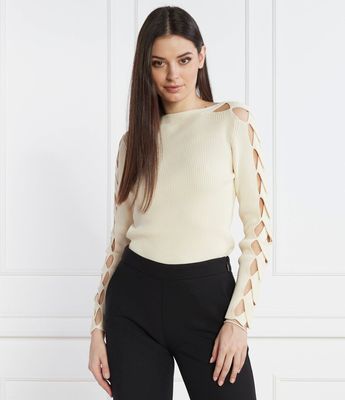 Sweter damski casual zimowy Liviana Conti ze sklepu: Gomez Fashion Store w kategorii: Swetry damskie - zdjęcie 874714-BD9-10338_LN241W000018029