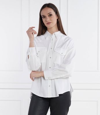 Koszula damska DONDUP - made in Italy ze sklepu: Gomez Fashion Store w kategorii: Koszule damskie - zdjęcie 874714-BD9-10338_DN242W000003000