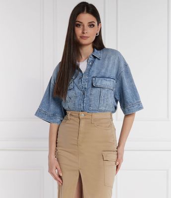 Koszula damska casual DONDUP - made in Italy ze sklepu: Gomez Fashion Store w kategorii: Koszule damskie - zdjęcie 874714-BD9-10338_DN242W000004800