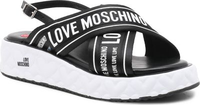 Sandały damskie letnie Love Moschino ze sklepu: Gomez Fashion Store w kategorii: Sandały damskie - zdjęcie 874714-BD9-10338_LM242W000007001