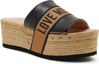 Klapki damskie na lato Love Moschino ze sklepu: Gomez Fashion Store w kategorii: Klapki damskie - zdjęcie 874714-BD9-10338_LM242W000011000
