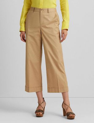 Spodnie damskie na wiosnę retro LAUREN RALPH LAUREN ze sklepu: Gomez Fashion Store w kategorii: Spodnie damskie - zdjęcie 874714-BD9-10338_RL241W000046HZ1