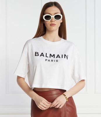 Bluzka damska na wiosnę w stylu młodzieżowym BALMAIN ze sklepu: Gomez Fashion Store w kategorii: Bluzki damskie - zdjęcie 874714-BD9-10338_BA242W000001016