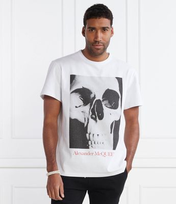 T-shirt męski na wiosnę Alexander McQueen ze sklepu: Gomez Fashion Store w kategorii: T-shirty męskie - zdjęcie 874714-BD9-10338_AQ242M000004137