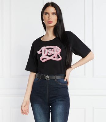 Bluzka damska młodzieżowa na wiosnę Dsquared2 ze sklepu: Gomez Fashion Store w kategorii: Bluzki damskie - zdjęcie 874714-BD9-10338_DQ242W000001900