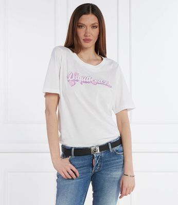 Bluzka damska w stylu młodzieżowym Dsquared2 ze sklepu: Gomez Fashion Store w kategorii: Bluzki damskie - zdjęcie 874714-BD9-10338_DQ242W000002100