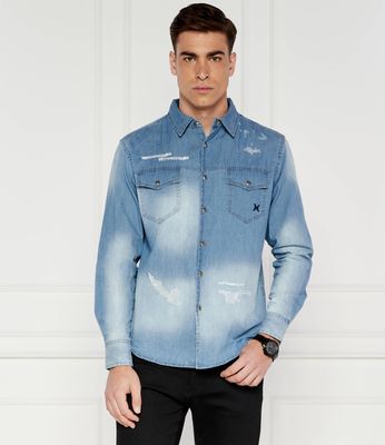 Koszula męska na wiosnę Richmond X ze sklepu: Gomez Fashion Store w kategorii: Koszule męskie - zdjęcie 874714-BD9-10338_RX242M000002009