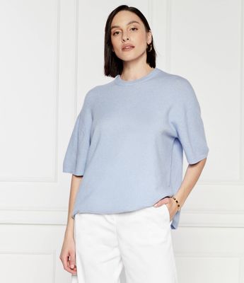 Sweter damski casual Samsøe Samsøe ze sklepu: Gomez Fashion Store w kategorii: Swetry damskie - zdjęcie 874714-BD9-10338_SS242W000006060