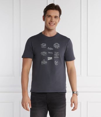 T-shirt męski na wiosnę w stylu młodzieżowym Pepe Jeans London ze sklepu: Gomez Fashion Store w kategorii: T-shirty męskie - zdjęcie 874714-BD9-10338_PJ242M000038977