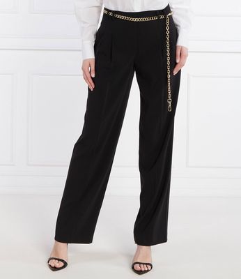 Spodnie damskie jesienne Patrizia Pepe ze sklepu: Gomez Fashion Store w kategorii: Spodnie damskie - zdjęcie 874714-BD9-10338_PK241W000105049