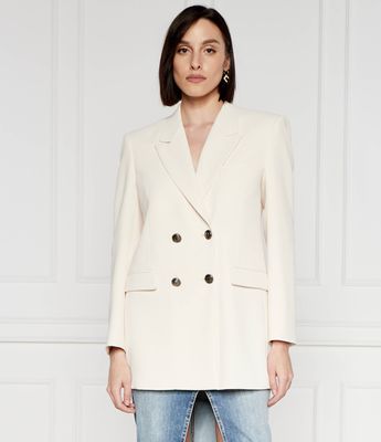 Marynarka na wiosnę elegancki Elisabetta Franchi ze sklepu: Gomez Fashion Store w kategorii: Marynarki damskie - zdjęcie 874714-BD9-10338_EF242W000021193