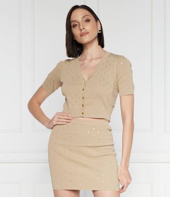 Sweter damski na zimę casual Elisabetta Franchi ze sklepu: Gomez Fashion Store w kategorii: Swetry damskie - zdjęcie 874714-BD9-10338_EF242W000039146