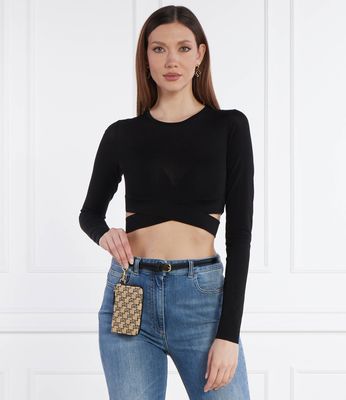 Sweter damski casual Elisabetta Franchi ze sklepu: Gomez Fashion Store w kategorii: Swetry damskie - zdjęcie 874714-BD9-10338_EF242W000041110