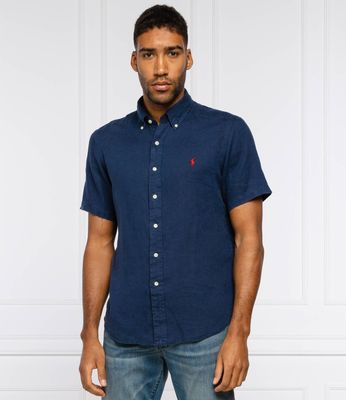 Koszula męska z kołnierzykiem button down Polo Ralph Lauren ze sklepu: Gomez Fashion Store w kategorii: Koszule męskie - zdjęcie 874714-BD9-10338_PR242M000037G40