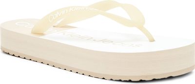 Klapki damskie na lato Calvin Klein Jeans ze sklepu: Gomez Fashion Store w kategorii: Klapki damskie - zdjęcie 874714-BD9-10338_CJ242W000001360