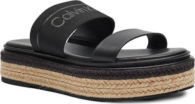 Klapki damskie na lato Calvin Klein ze sklepu: Gomez Fashion Store w kategorii: Klapki damskie - zdjęcie 874714-BD9-10338_CK242W000032A23
