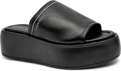 Klapki damskie na lato Calvin Klein ze sklepu: Gomez Fashion Store w kategorii: Klapki damskie - zdjęcie 874714-BD9-10338_CK242W000007A23