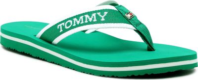 Klapki damskie na lato Tommy Hilfiger ze sklepu: Gomez Fashion Store w kategorii: Klapki damskie - zdjęcie 874714-BD9-10338_TH242W000076859