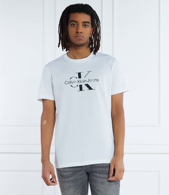 T-shirt męski w stylu młodzieżowym na wiosnę Calvin Klein Jeans ze sklepu: Gomez Fashion Store w kategorii: T-shirty męskie - zdjęcie 874714-BD9-10338_CJ242M000065210