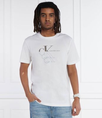 T-shirt męski młodzieżowy Calvin Klein Jeans ze sklepu: Gomez Fashion Store w kategorii: T-shirty męskie - zdjęcie 874714-BD9-10338_CJ242M000066210