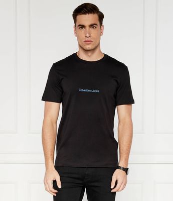 T-shirt męski w stylu młodzieżowym wiosenny Calvin Klein Jeans ze sklepu: Gomez Fashion Store w kategorii: T-shirty męskie - zdjęcie 874714-BD9-10338_CJ242M000087A81