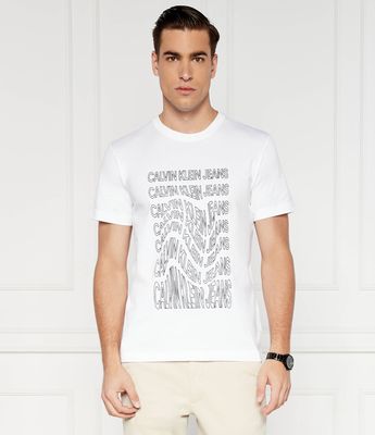 Calvin Klein Jeans - T-shirt męski wiosenny ze sklepu: Gomez Fashion Store w kategorii: T-shirty męskie - zdjęcie 874714-BD9-10338_CJ242M000091210