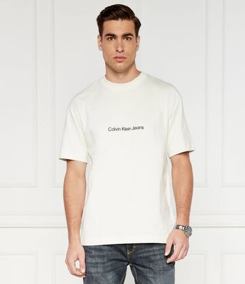 Calvin Klein Jeans - T-shirt męski ze sklepu: Gomez Fashion Store w kategorii: T-shirty męskie - zdjęcie 874714-BD9-10338_CJ242M000092356